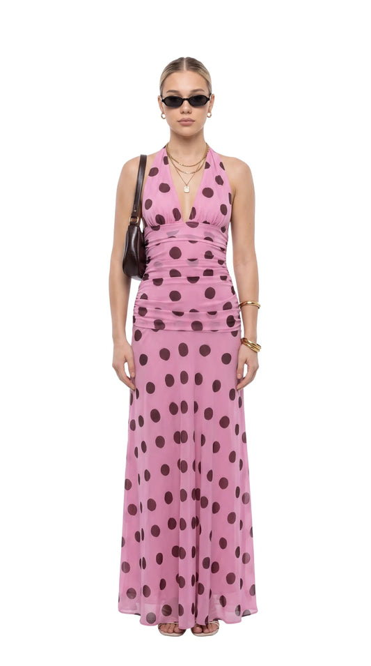 Lola Puantiye Maxi Elbise